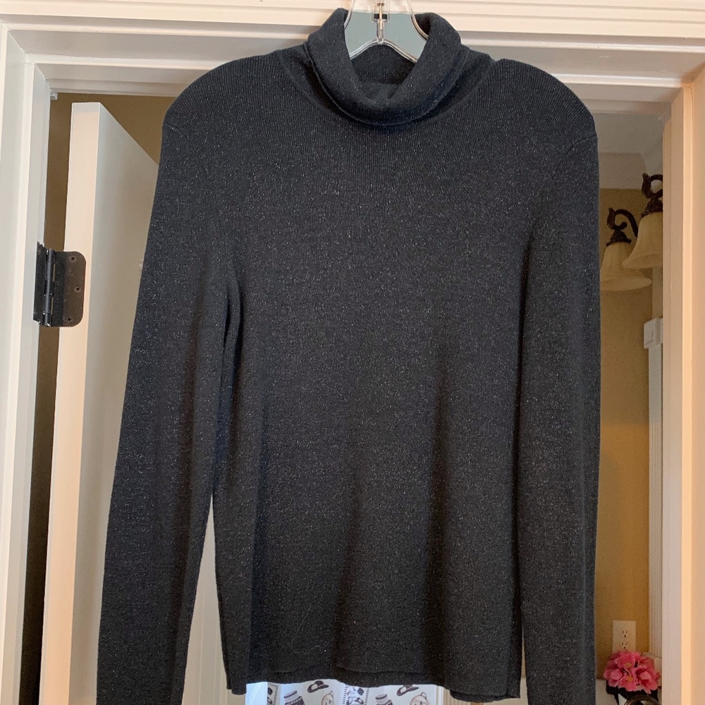 Black Sparkle Turtleneck